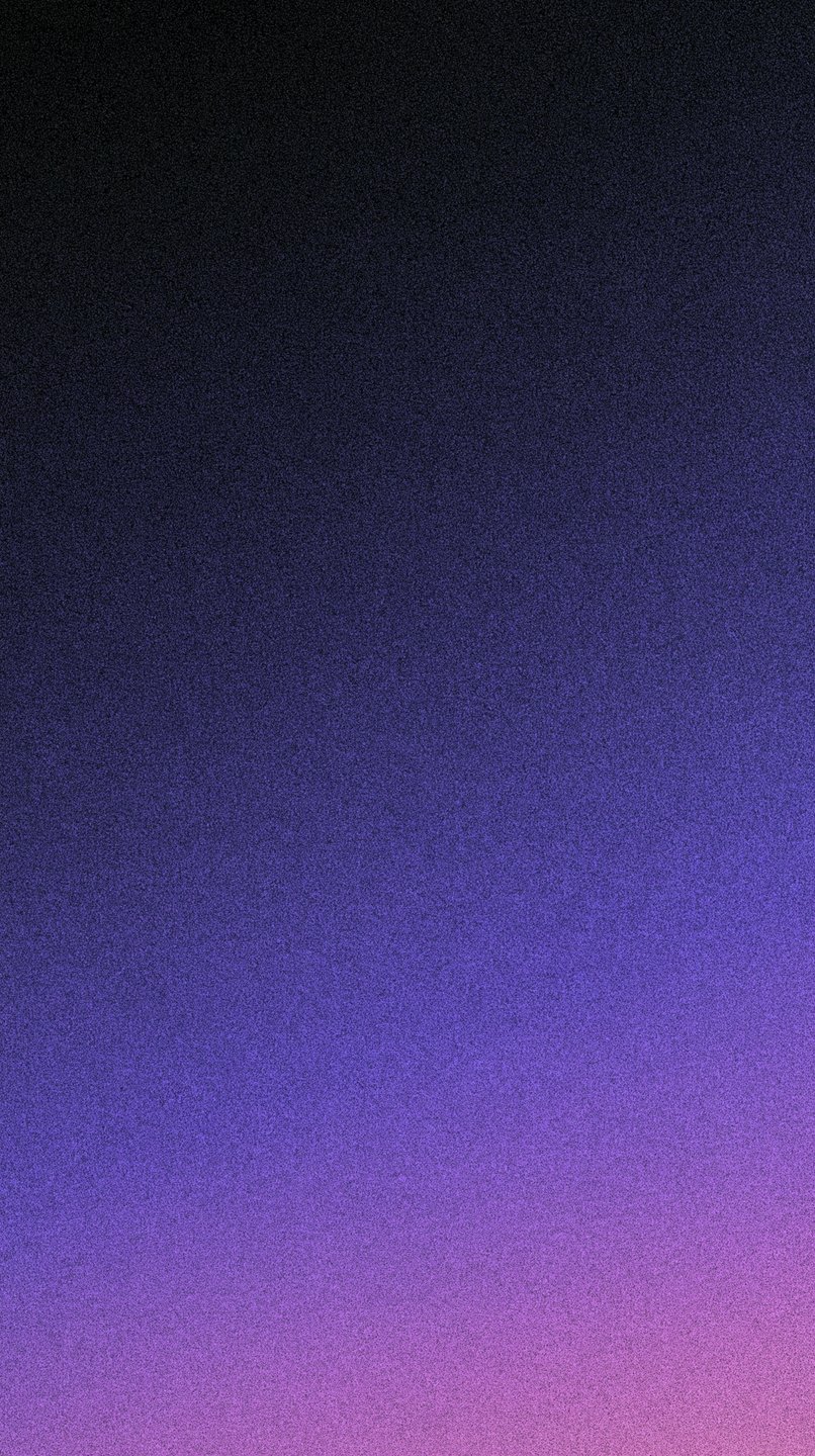Textured purple and magenta gradient background with heavy film grain transitioning from dark to light.