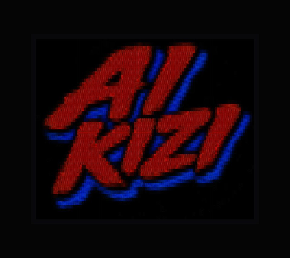 The AIKIZI logo in red and blue shade blocks, with its blue shadow, on a black ground