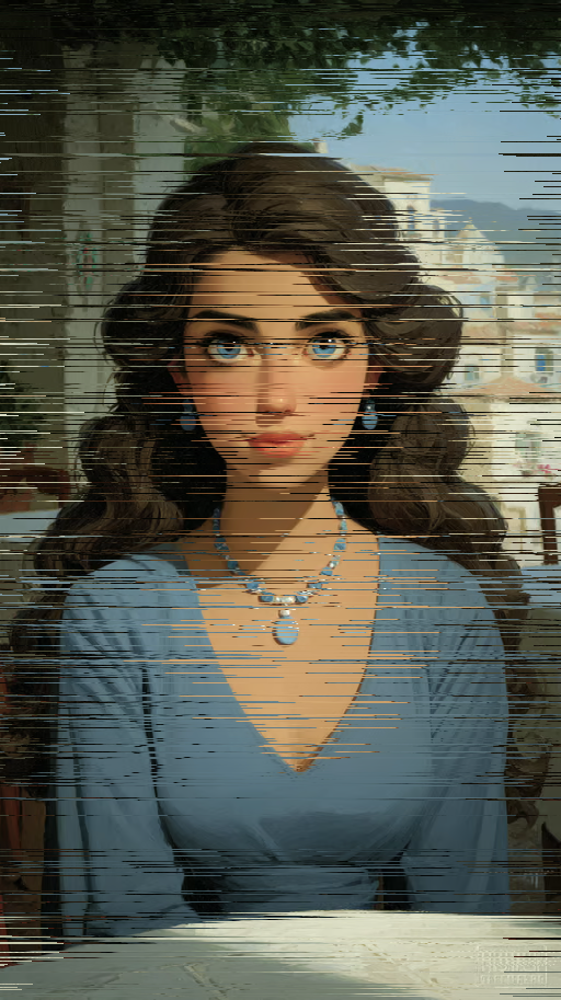 Glitch effect applied - Scan Lines