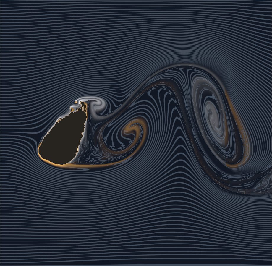 A dark sea of silver lines bending round Sri Lanka, saffron and pearl eddies trailing downwind