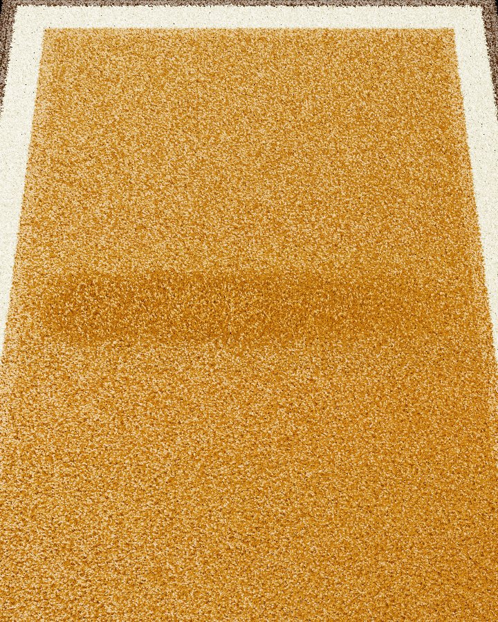 A band of taller pile across the velvet
