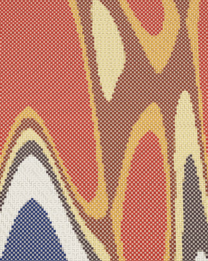 Plain weave cloth close up