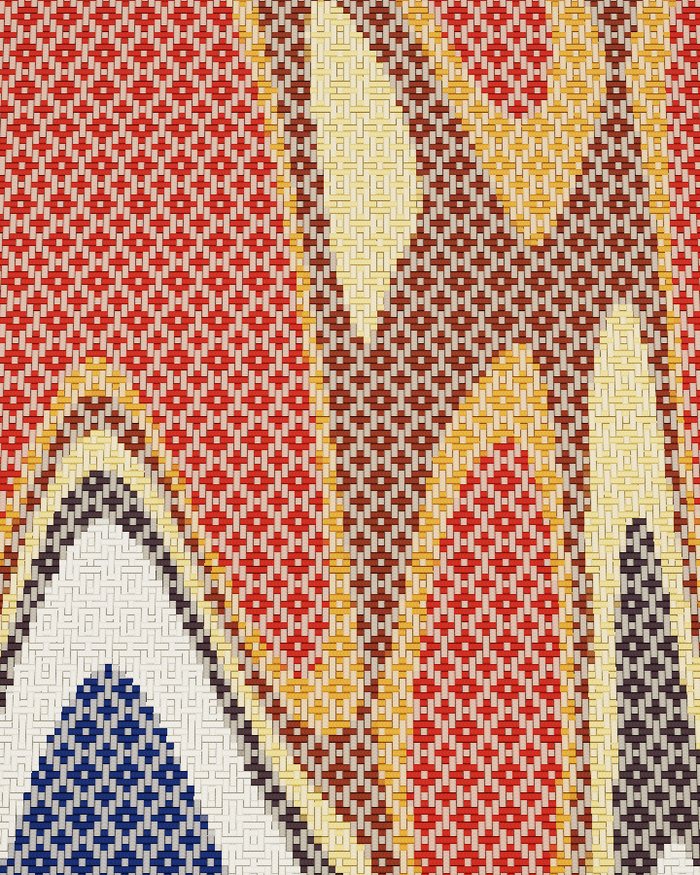 Diamond twill cloth close up