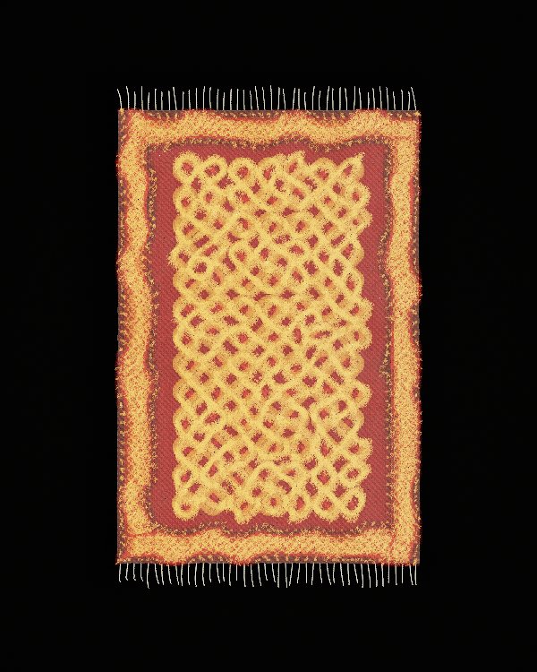 The same kolam kind from the seed kaatru: a lattice filling the field
