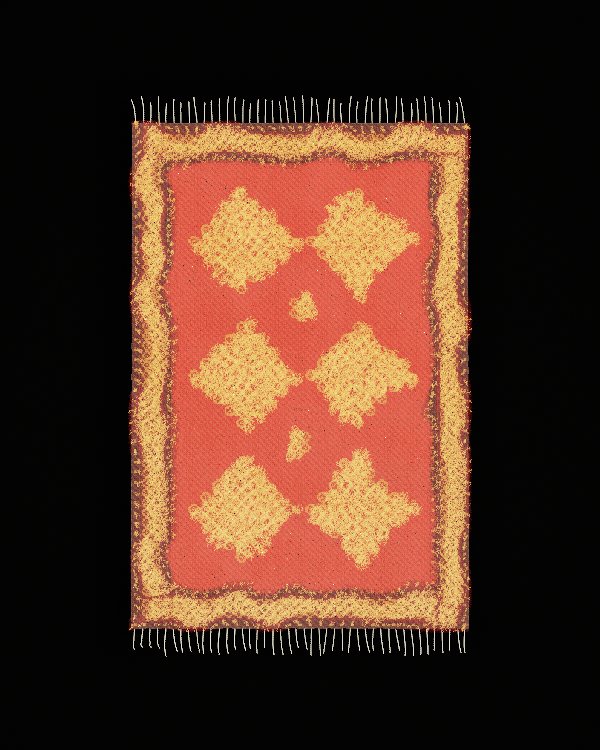 The same kolam kind from the seed maram: six small diamonds